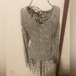 Black and white knitted sweater size M